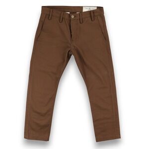 RGT Rogue Territory Officer Trousers Mens 29 (Fits 31x26) Nutmeg Brown Selvedge